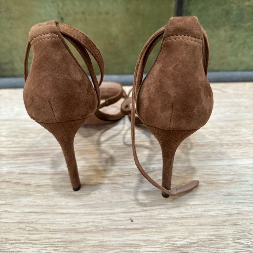 Brown Suede Strappy Women's Heels Size 8.5 by Banana Republic - Picture 8 of 11